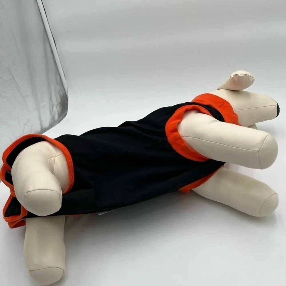 Dog Surgical Recovery Suit - Black with Orange Accents, Size M (NWOT)